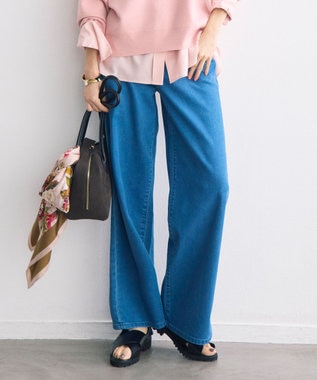 自由区 ウスカルデニムワイドストレート パンツ