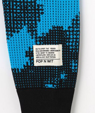 PW CIRCULUS 【WOMEN】Spark dot camouflage 軽量ニット ゴルフウェア レディース ブルー系5