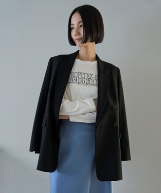 UNFILO L ダブルブレスト ジャケット ブラック