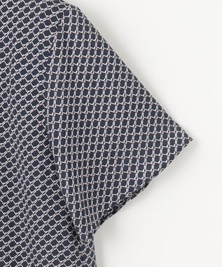 J.PRESS LADIES 【2WAY】幾何プリント ボウタイ カットソー ネイビー系5