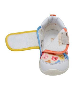 MIKI HOUSE HOT BISCUITS 【14-15cm】 パステルビーンズ セカンドベビーシューズ 白