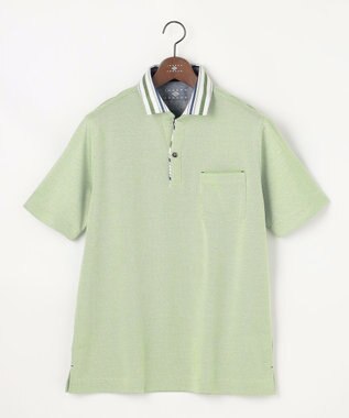 JOSEPH ABBOUD 【愛されて21年！オーガニックコットン使用】ダディ ポロシャツ ライトグリーン系