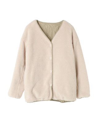 Green Parks ・ＳＵＧＡＲ　ＳＰＯＯＮ　２ｗａｙフラワーキルトブルゾン Light Khaki