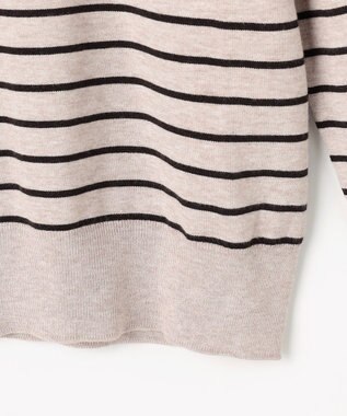 J.PRESS LADIES 【WEB限定】PRINCE クルーネック ニット 【WEB限定】トップベージュ×ダークブラウン系