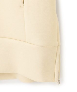 UNFILO 【WEB限定】BEAUTY FORM JERSEY サイドZIP フーディ クリーム
