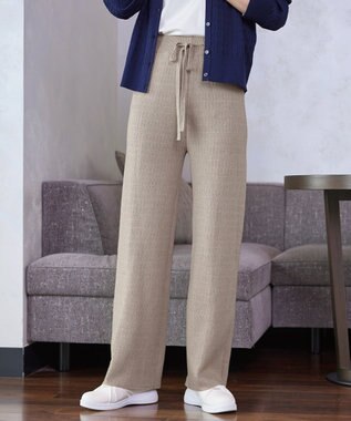 Tiaclasse 裏シャギージャガードニットパンツ