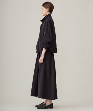 ICB 【洗える】 エステルメモリータフタ ブルゾン ブラック系