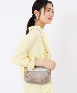 LeSportsac CHAIN CROCHET CLUTCH/ベージュクロシェ ベージュクロシェ