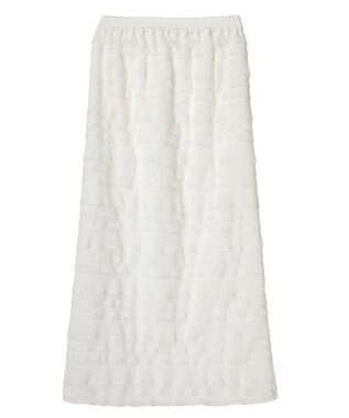 Green Parks ・ＥＬＥＮＣＡＲＥ　ＤＵＥ　ティアードフリルナロースカート Off White