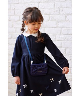 TOCCA BAMBINI 【WEB限定】RIBBON POCKET POUCH SHOULDER ポケットショルダー ネイビー系