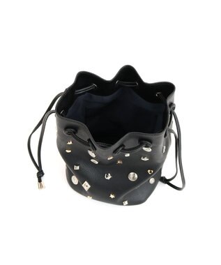 UNBILLION カカトゥ kakatoo / WEB限定ビジューミックスチャーム ドロストバッグ ブラック