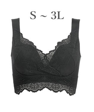 BRADELIS New York 【BRADELIS Me / ノンワイヤー・バストアップ】レーシィオールインワンブラ 日中も就寝時も快適に補正するブラ