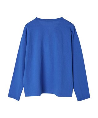 CRAFT STANDARD BOUTIQUE ウ゛ィンテージ風天竺　パール釦クルーカーデＬ／Ｓ Blue