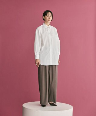 #Newans 【洗濯機可】ロールアップカフスシャツ