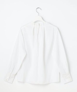自由区 L 【カタログ掲載】ナチュラルタッチスタンドカラー ブラウス オフ