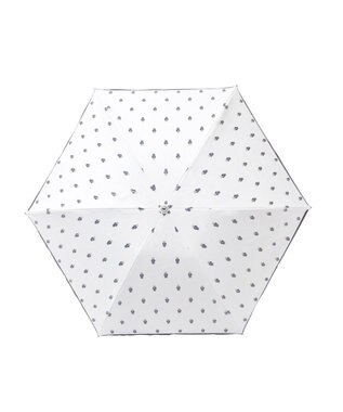 MOONBAT POLO RALPH LAUREN（ポロラルフローレン） 遮光 晴雨兼用 折りたたみ日傘 裏カラー PORO BEAR ポロベア オフホワイト＆ベアＰｔ×ネイビー