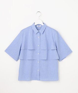 J.PRESS LADIES S 【WEB限定カラーあり・一枚で着映え】ラミーポプリン ティアード シャツ