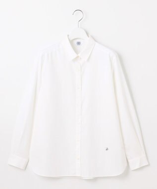 J.PRESS LADIES 【WEB限定・洗える】クラシックピンオックス シャツ ホワイト系