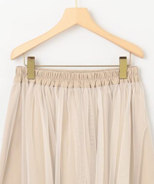 組曲 L 【WEB限定・2SET】シャイニーラメニット×チュールスカート ブラック系