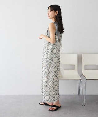 CRAFT STANDARD BOUTIQUE プリントキャミワンピース Light Beige