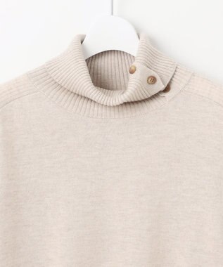 J.PRESS LADIES S 【洗える】SOFT TOUCH WOOL リブ切り替え ニット ベージュ系