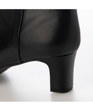 MODE ET JACOMO <D'ICI>ラウンドスクエアトゥショートブーツ ブラック