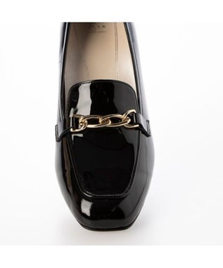 Riz raffinee <Riz raffinee>ビットヒールアップローファー ブラックエナメル