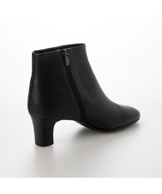 MODE ET JACOMO <D'ICI>ラウンドスクエアトゥショートブーツ ブラック