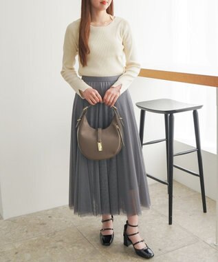 ACE BAGS & LUGGAGE 【雑誌掲載】Jewelna Rose セレーナ・ハンドバッグ 16148 ジュエルナローズ チャコールグレー