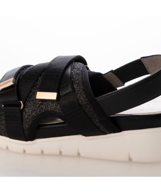 Riz raffinee <Riz raffinee>カバードスポーツサンダル ブラック