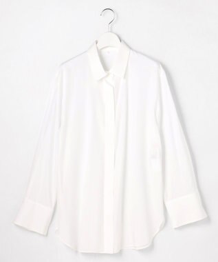 自由区 【着回し力抜群・レイヤードにも】ドレープブロード シャツブラウス オフ