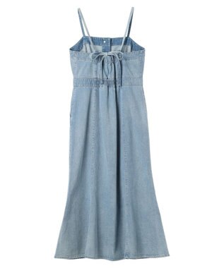 earth music&ecology ボタンキャミデニムワンピース Light Indigo