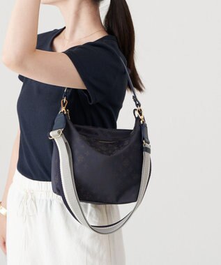 russet アレンジショルダーベルト【アイビーテープ】(CE-1146) Navy/Gray