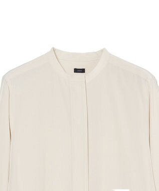 JOSEPH 【WEB&OUTLET限定・洗える】テックデシン　モロカンネックブラウス Vanilla