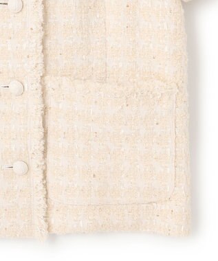 BEIGE， MONGE / ノーカラージャケット Ecru