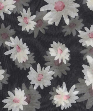 組曲 S 【組曲×setsuko sagittaire】シフォンプリント2WAYブラウス ブラック系6