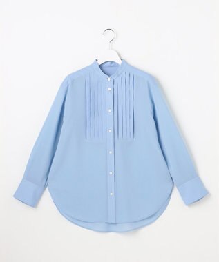 自由区 L シアー ブラウス サックス