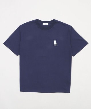 WEGO 【MLサイズ展開/綿100%】グラフィックワンポイントT（SS） ネイビー