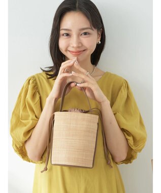 earth music&ecology バケットハンドバッグ Natural