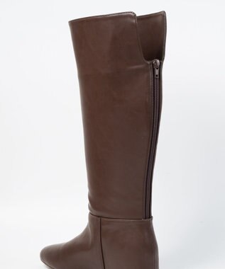 BONTRE 【MIONOTIS/ミオノティス】バックファスナーインヒールロングブーツ/40812 ダークブラウン