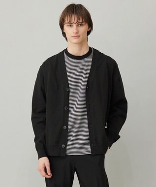 UNFILO MENS スゴ機能美 ニット カーディガン ダークカーキ