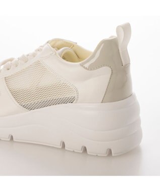 ing <ing>【WEB限定】厚底メッシュスニーカー アイボリー