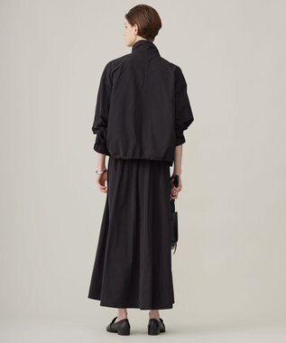 ICB 【洗える】 エステルメモリータフタ ブルゾン ブラック系