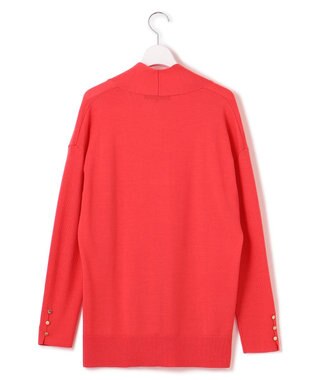 23区 【洗える】ウーステッドウール 重ね襟 ニット オレンジ系