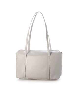 UNBILLION カシュカシュ cachecache / 結びチャーム付き2wayワイドトート ライトグレー