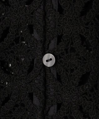 UNFILO 【前後着用可能】ラッセルレース 2WAYプルオーバー ブラック