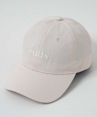WEGO ワンポイント刺繍キャップ オフホワイト
