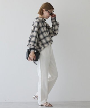 AMERICAN HOLIC ビエラ起毛チェックシャツ Ivory