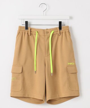PW CIRCULUS 【GOLF OUT掲載アイテム】【MEN】ワッフルカーゴショーツ ゴルフ ベージュ系