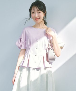 組曲 S 【美人LABコラボ】ビューティーファンクションジャージー パールコルセットトップス ピンク系